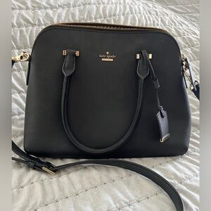 Kate Spade Cameron street black leather crossbody bag with strap